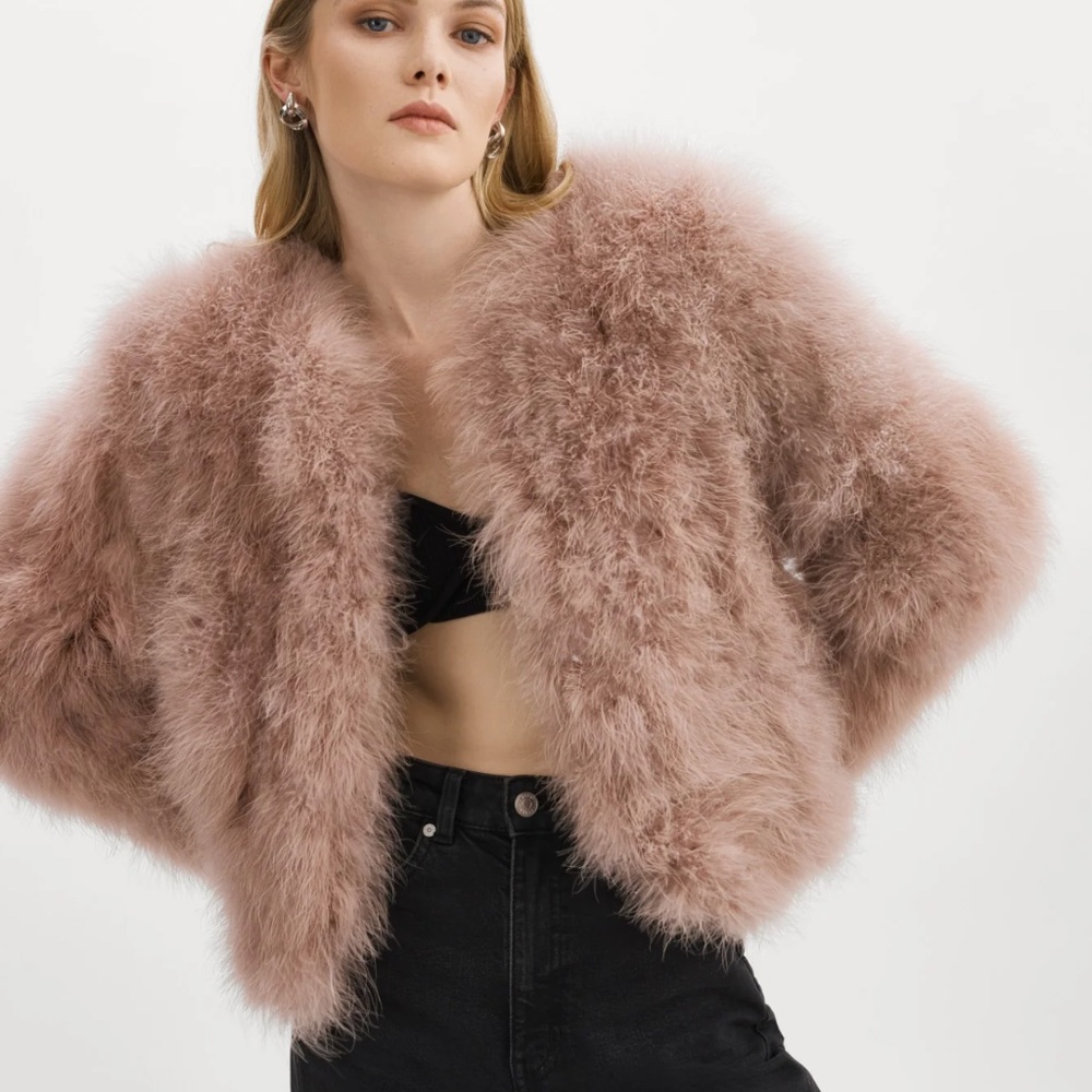 LAMARQUE DEORA FEATHER JACKET